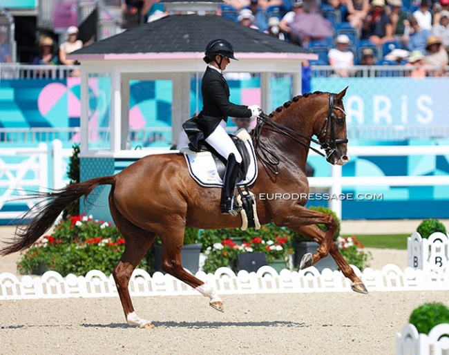 Melissa Galloway and Windermere J'Obei at the 2024 Olympic Games :: Photo © Astrid Appels