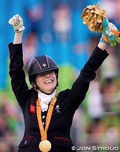 Sophie Christiansen at the 2016 Paralympics in Rio :: Photo © Jon Stroud