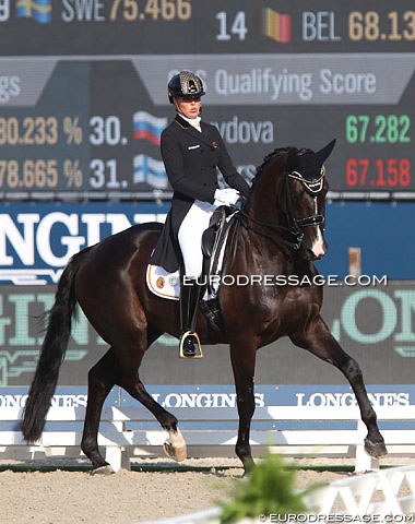 Isabel Cool and Aranco V at the 2019 European Championships in Rotterdam :: Photo © Astrid Appels