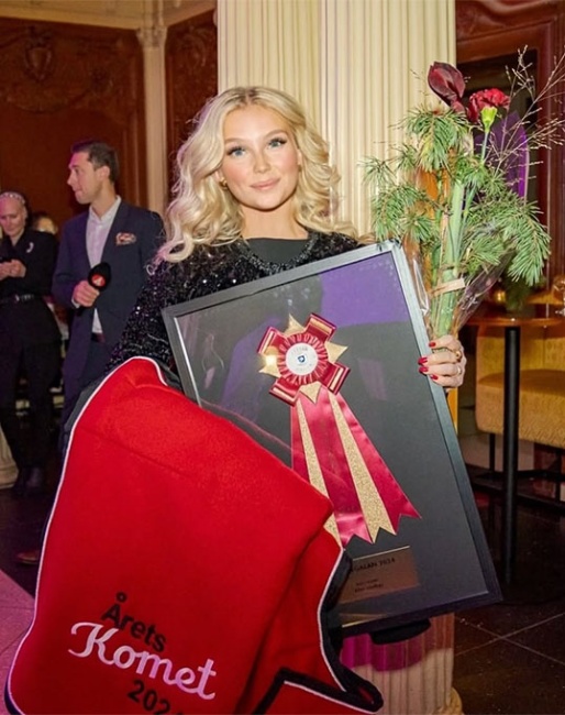 Ellen Hedbys was named Comet of the Year at the 2024 Swedish Riders Gala :: Photo © Kim Lundin