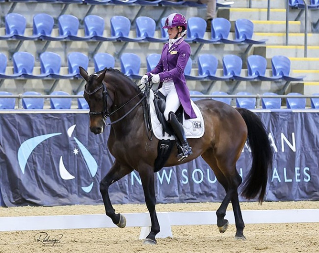 Ellyn Parker and My Rosalee win the "Big Tour" division at the 2024 Australian Grand Prix Championships :: Photo © Rodneys Photography