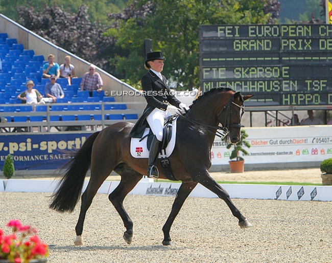 Fie Skarsoe and Münchhausen at the 2005 European Dressage Championships :: Photo © Astrid Appels