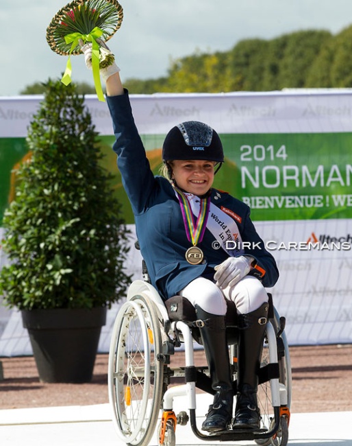 Demi Vermeulen at the 2014 World Equestrian Games :: Photo © Dirk Caremans
