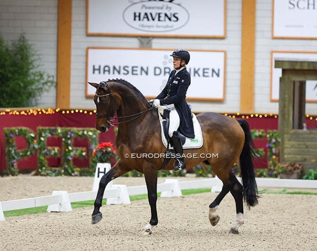 Ingrid Klimke and Vayron at the 2024 CDI Kronenberg Indoor :: Photos © Astrid Appels