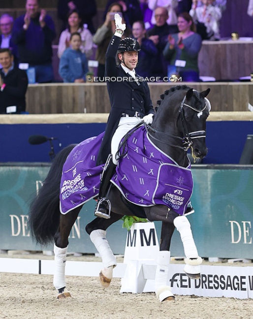 Justin Verboomen and Zonik Pus win the Grand Prix at the 2024 CDI-W Mechelen :: Photos © Astrid Appels