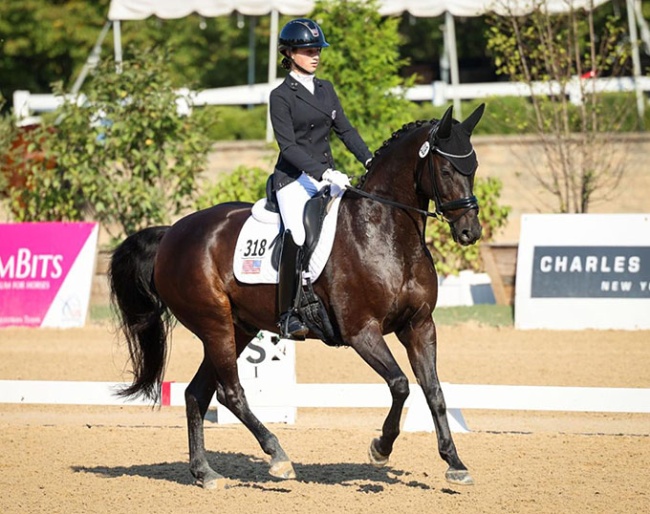 Autumn Vavrick, gold medalist in the 2024 USEF Dressage Seat Medal Final 14-18 :: Photo © US Equestrian
