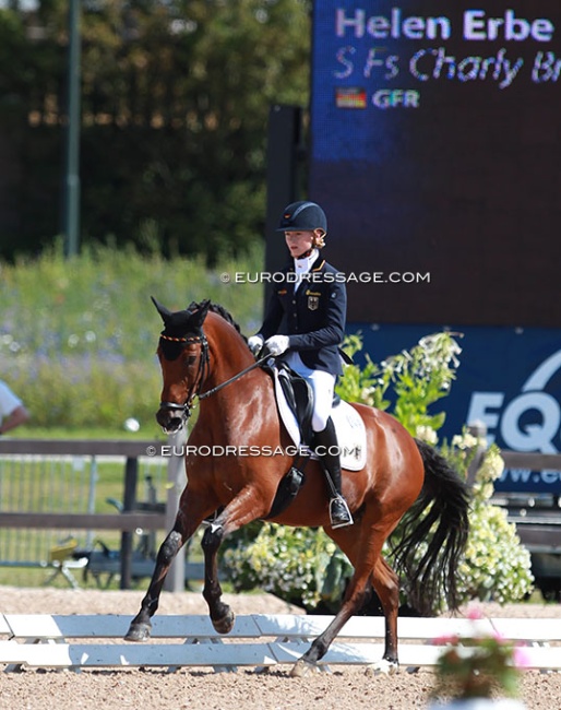 Helen Erbe and Charly Brown at the 201( european Pony Championships :: Photo © Astrid Appels
