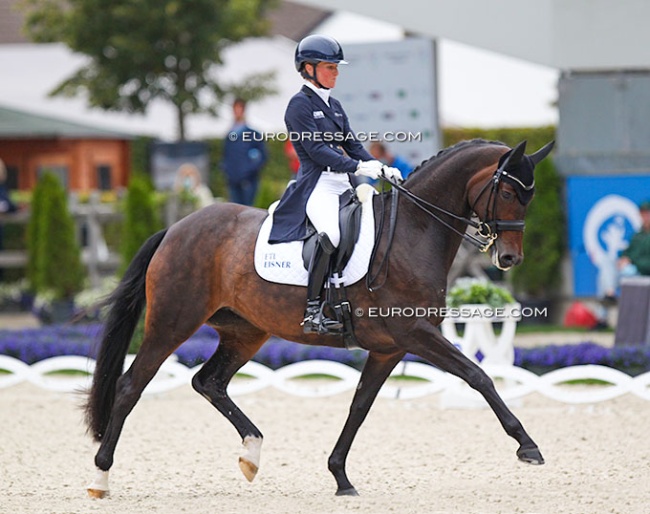 Helen Langehanenberg and Schöne Scarlett at the 2021 CDIO Aachen :: Photo © Astrid Appels