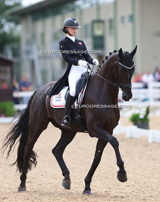 Elisabeth Bonefeld-Dahl on Don Furioso at the 2022 European Junior Riders Championships :: Photo © Astrid Appels