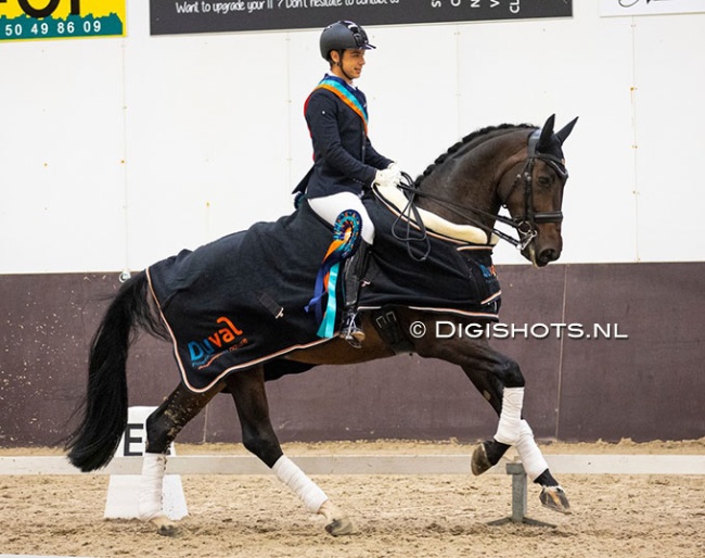 Sergio Bermejo Garcia and Leon in the 2022 Duval Dressage Cup :: Photo © Digishots