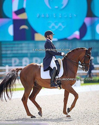 Emma Kanerva and Greek Air at the 2024 Olympic Games :: Photo © Astrid Appels