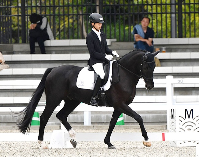 Isami Saito and Poronociw Will are the champions in the children division at the 2024 Japanese Youth Riders Championships :: Photos © Japan Equestrian Federation