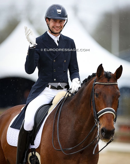 Roy First on Ecstasy F at the 2024 CDI Sint-Truiden :: Photo © Astrid Appels