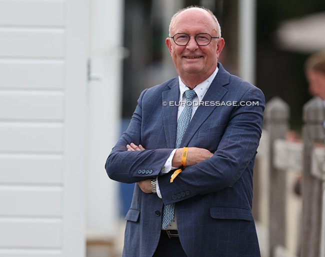 Danish judge Kurt Christensen at the 2024 World Young Horse Championships :: Photo © Astrid Appels