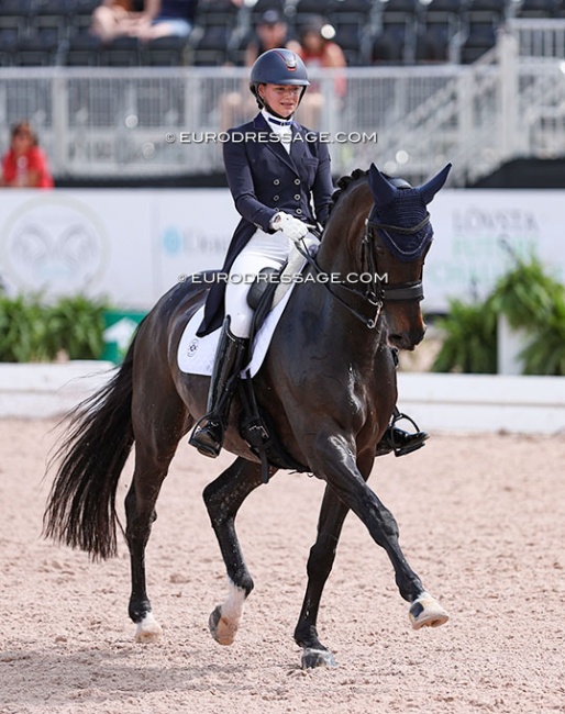 Ava MacCoubrey on Don Camillo-S at the 2023 CDI Wellington :: Photo © Astrid Appels