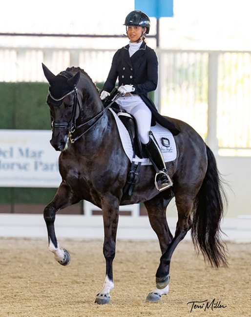 Genay Vaughn and Gino at the 2025 CDI-W Del Mar :: Photo © Terri Miller