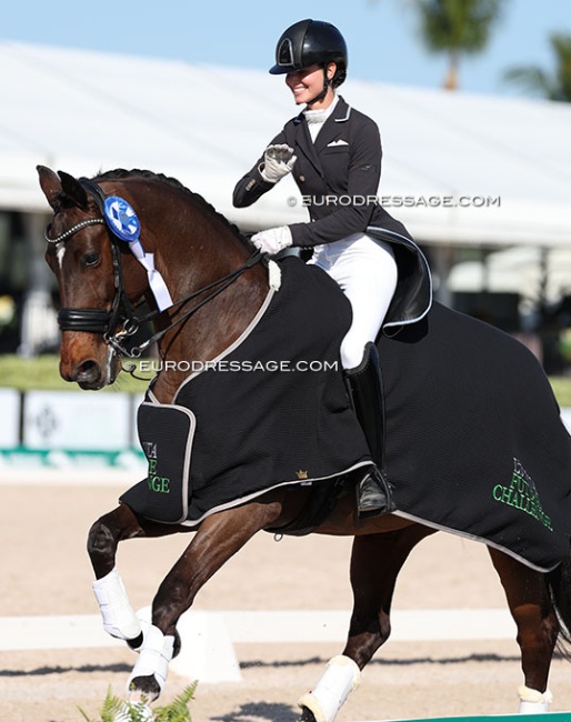Hannah Bressler Jaques and Jim win the Lovsta Future Challenge qualifier at the 2025 CDI-W Wellington :: Photos © Astrid Appels