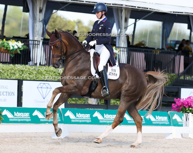 Adrienne Lyle and Helix win the Grand Prix for freestyle at the 2025 CDI-W Wellington on 6 February 2025 :: Photos © Astrid Appels