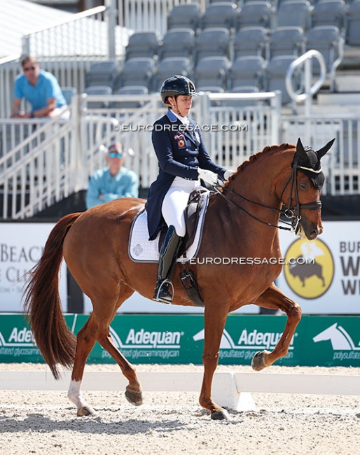 Tinne Vilhelmson-Silfven and Hyatt at the 2025 CDI-W Wellington :: Photo © Astrid Appels