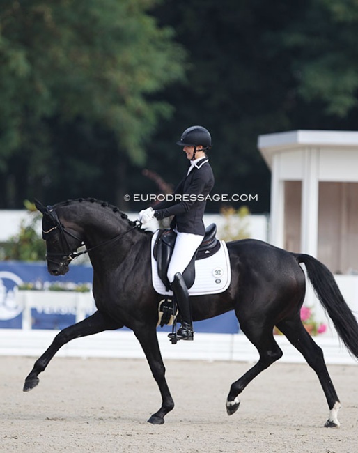 Brunner and Gaston at the 2021 World Young Horse Championships :: Photo © Astrid Appels