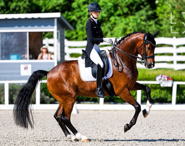 Lucie-Anouk Baumgürtel and Ferati at the 2023 European Young Riders Championships :: Photo © Lukasz Kowalski