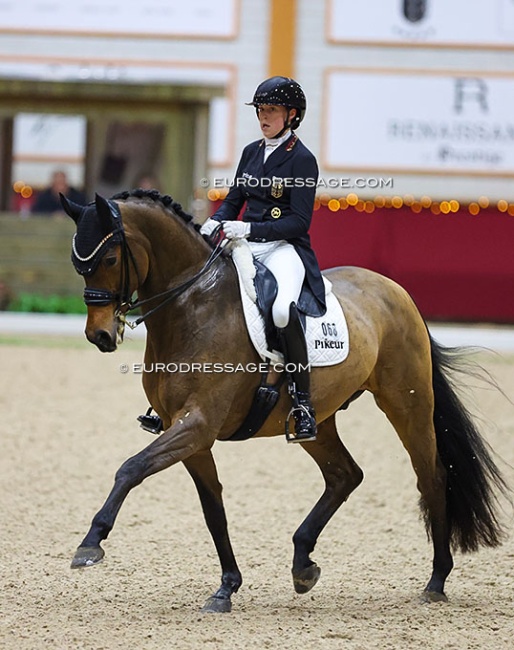 Anna Schölermann and Springborgs Guardian at the 2024 CDI Kronenberg Indoor :: Photo © Astrid Appels