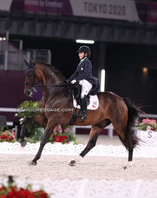 Virginia Yarur and Ronaldo at the 2021 Olympic Games in Tokyo :: Photo © Astrid Appels