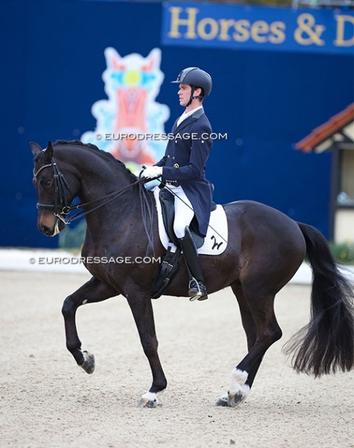 William Matthew on Freischütz in the Louisdor Cup qualifier held at the 2023 CDI Hagen :: Photo © Astrid Appels