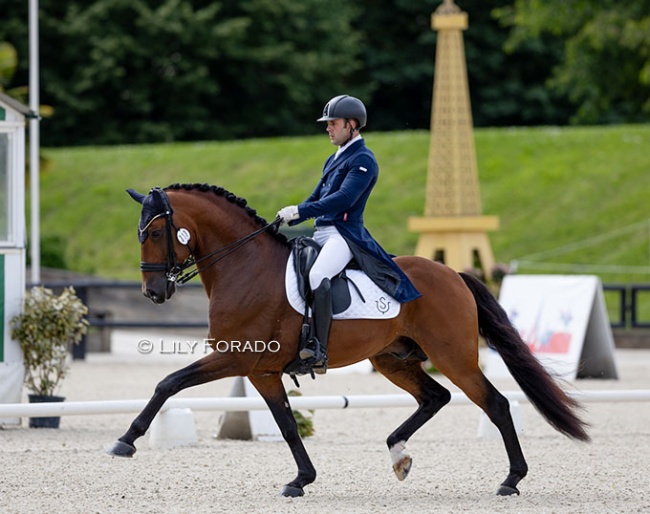 Spanish Olympic team candidate riding for selection scores at the 2024 CDI Jardy :: Photo © Lily Forado