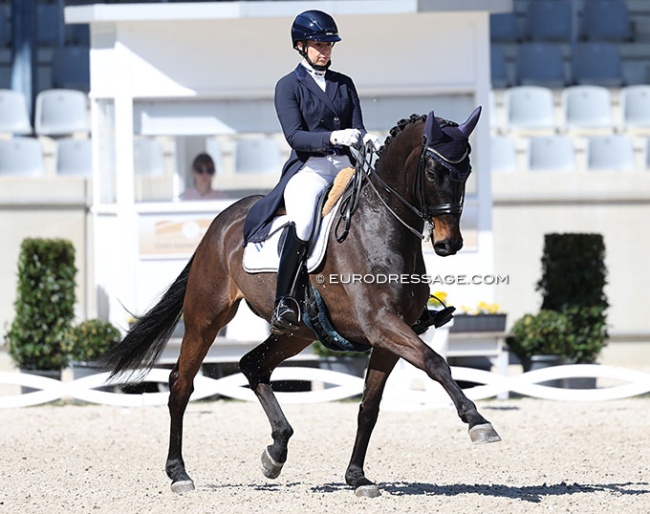 Eline Borrey de Coninck and Dollars at the 2025 CDI Aachen Festival 4 Dressage :: Photo © Astrid Appels