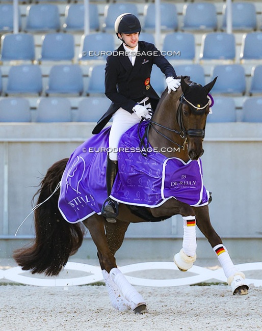 Moritz Treffinger and Fiderdance score a double victory at the 2025 CDI Aachen Festival 4 Dressage :: Photo © Astrid Appels