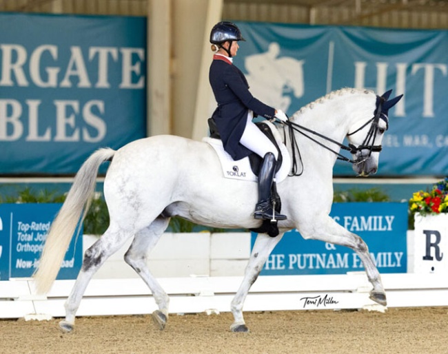 Kristina Harrison-Antell and Finley at the 2025 CDI Del Mar on 19 April 2025 :: Photo © Terri Miller