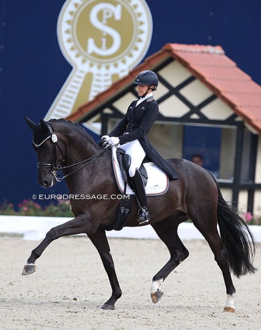 Sandra Nuxoll and Bonheur de la Vie at the 2021 CDI Hagen :: Photo © Astrid Appels