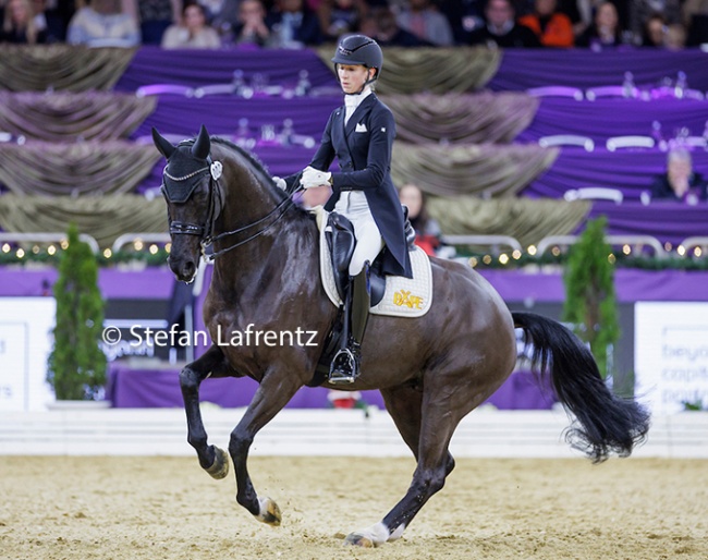 Greta Heemsoth and Anthrazit at the 2024 Louisdor Cup Finals in Frankfurt :: Photo © Astrid Appels