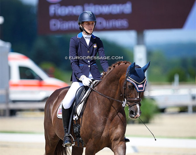 Paralympic champion Fiona Howard on Diamond Dunes at the 2024 CPEDI Hagen :: Photo © Astrid Appels
