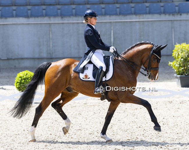 Kristine Møller-Engel and Senor at the 2025 Aachen Dressage Days :: Photo © Digishots