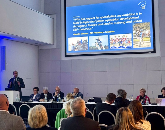 Quentin Simonet elected president of the European Equestrian Federation (EEF) at an Extraordinary General Assembly in Frankfurt on Monday 19 May 2025