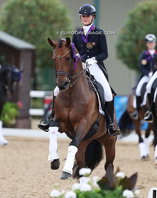 Annabella Pidgley and Espe winning the 2022 European Junior Riders Championships :: Photo © Astrid Appels