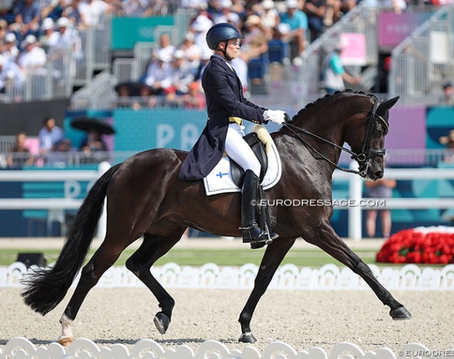 Henri Ruoste and Tiffanys Diamond at the 2024 Olympic Games in Paris :: Photo © Astrid Appels