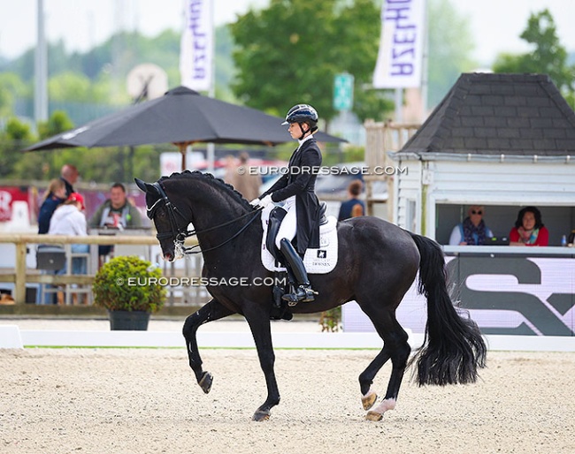 Charlotte Fry made her come back on Everdale after a one-year break at the 2025 CDIO Lier mid May :: Photo © Astrid Appels