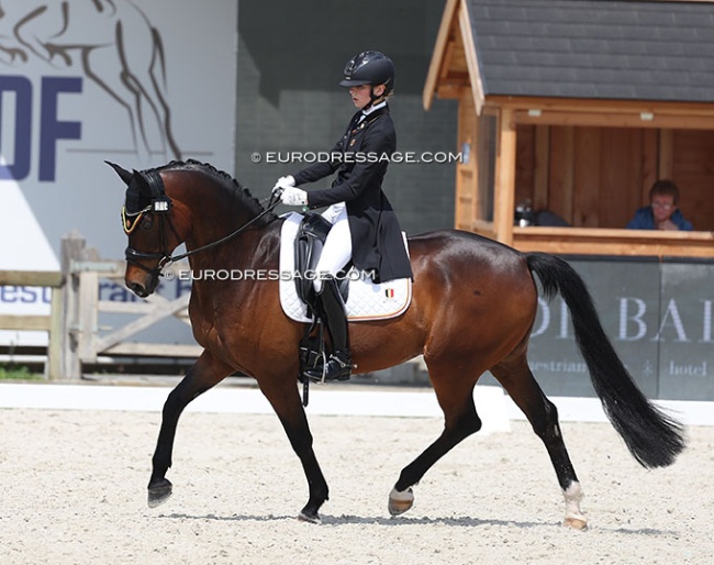 Amber Hennes and Allegro van het Trichelhof at the 2025 CDIO Lier :: Photo © Astrid Appels