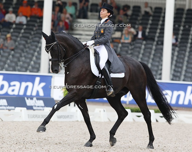 Beatriz Ferrer-Salat and Faberge at the 2011 European Dressage Championships :: Photo © Astrid Appels