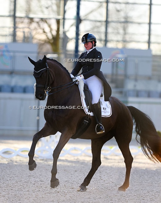 Andrea Timpe on her own Don Carismo at the 2024 CDI Aachen Festival 4 Dressage