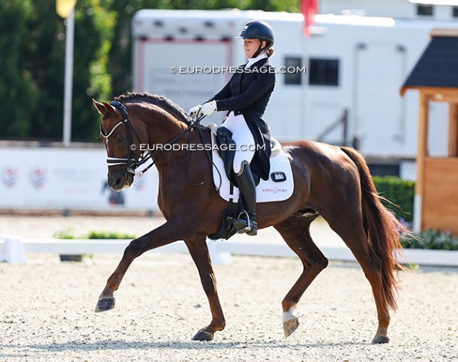 Barbora Krejcirova and Serano at the 2024 European Junior Riders Championships :: Photo © Astrid Appels