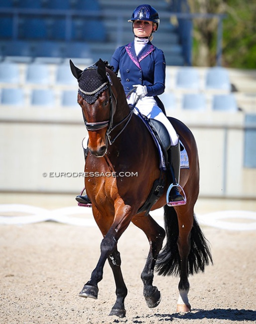 Jette de Jong and Indini at the 2025 CDI Aachen Festival 4 Dressage :: Photo © Astrid Appels