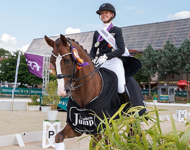 Julie Schmitz-Heinen and Attractive are the 2025 European Junior Riders Champions :: Photo © Libby Law