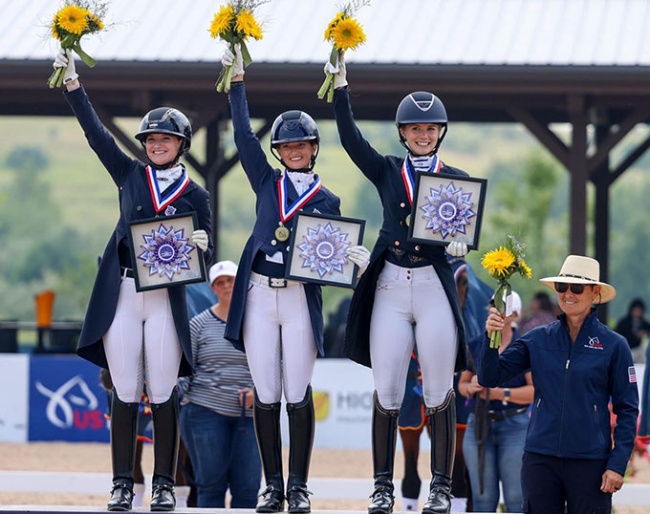 Team Region 4 wins gold at the 2025 North American Young Riders Championships :: Photos © US Equestrian