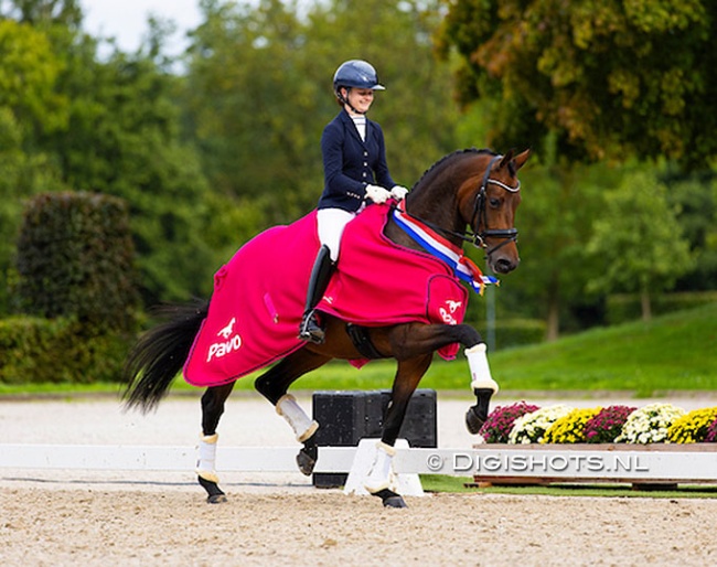 Phoebe Peters and McMary win the 4-year old division at the 2025 Pavo Cup Finals :: Photos © digishots