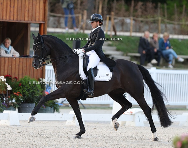 Lyndal Oatley and Dante's Herzchen at the 2022 CDIO Compiegne :: Photo © Astrid Appels