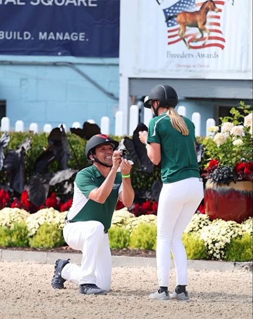King Santacruz proposed to Natalie Regel in the Dixon Oval at the Devon Breed Show